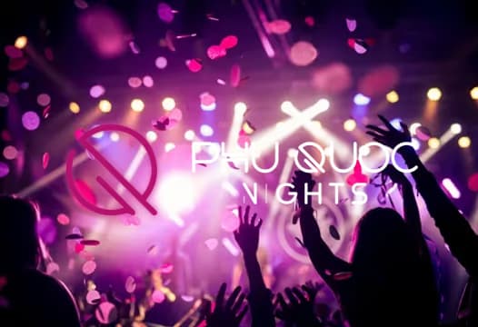 Phú Quốc Nights, concert crowd in purple light